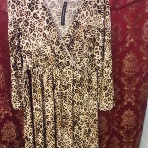NWT Leopard print maxi dress